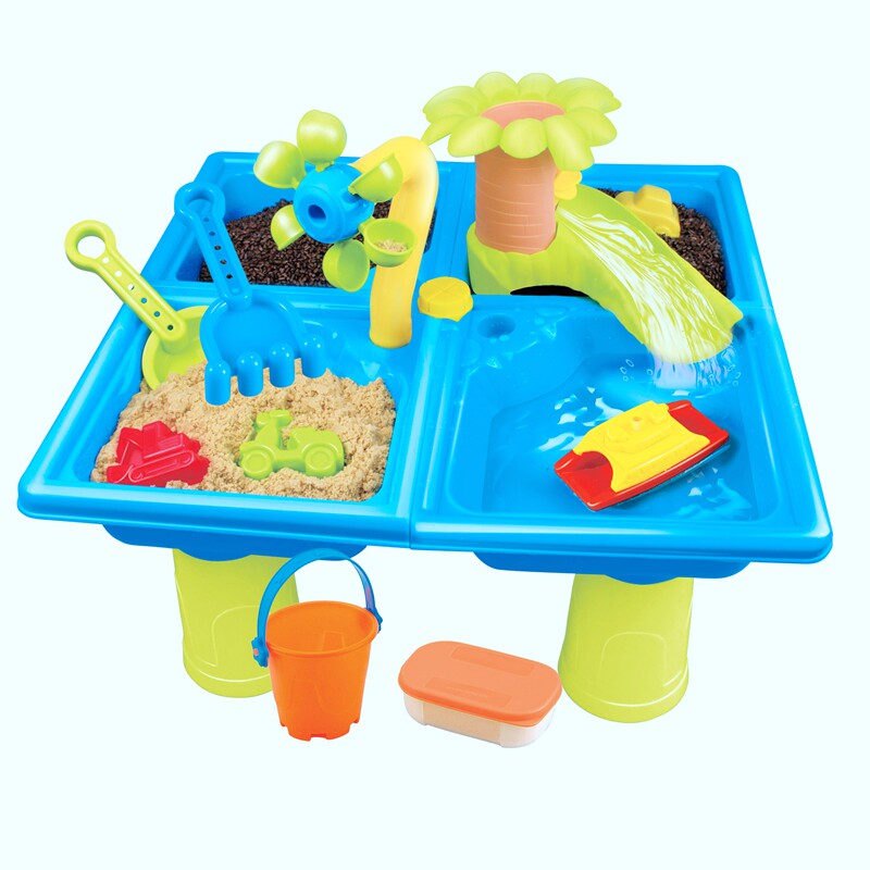 Baby Parenting Beach Toy Table Space Sand Semen Cassiae Playing Sand Play Water Composition Tool Model With Three Kinds Of Sand