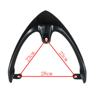 Electric Vehicle Motorcycle Tail Wing Ghost Fire Accessories Ghost Fire First Generation Tail Wing Rsz Tail Wing Aluminum Alloy Rear Rack Handrail