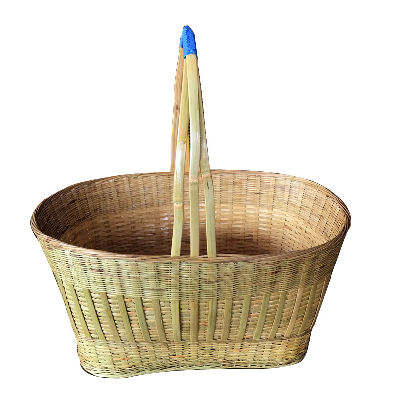 Bamboo Chronicles Basket Fields Garden Bamboo woven containing bamboo basket Handmade basket Handicraft water Fruit basket containing basket Basket Dish Basket