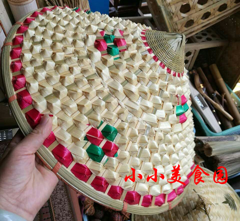 Bamboo hat farmer straw hat bamboo hat leaf hat bamboo sunshade hat dance stage props clothing bamboo hat ancient costume