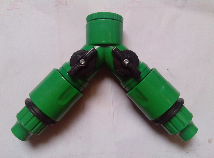 Nguồn cung cấp làm vườn tách nước hai chiều splitter có thể được kết nối với 4 7-vòi phun kết nối nhanh chóng có thể được kết nối với 9 12 ống doanh dụng cụ nhổ cỏ