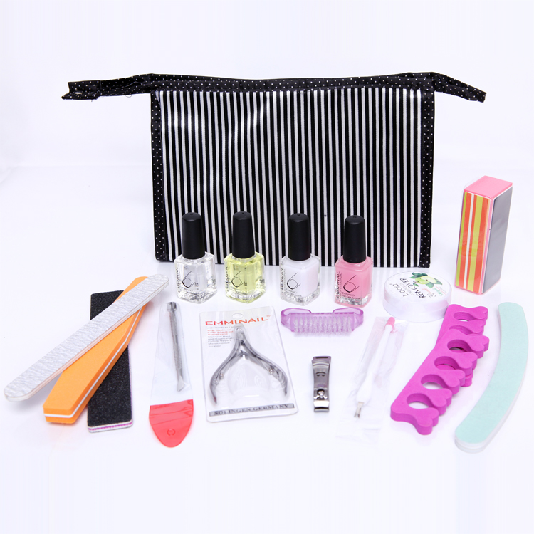 包邮 美甲工具套装 基础指甲护理 修剪指甲用品套装 18-19件