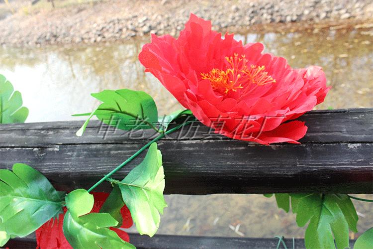 Hoa lụa hoa mẫu đơn mây hoa chuỗi Qingming hoa mô phỏng quét hoa bia mộ trang trí hoa treo hoa nho treo tường hoa - Hoa nhân tạo / Cây / Trái cây hoa nhựa treo tường
