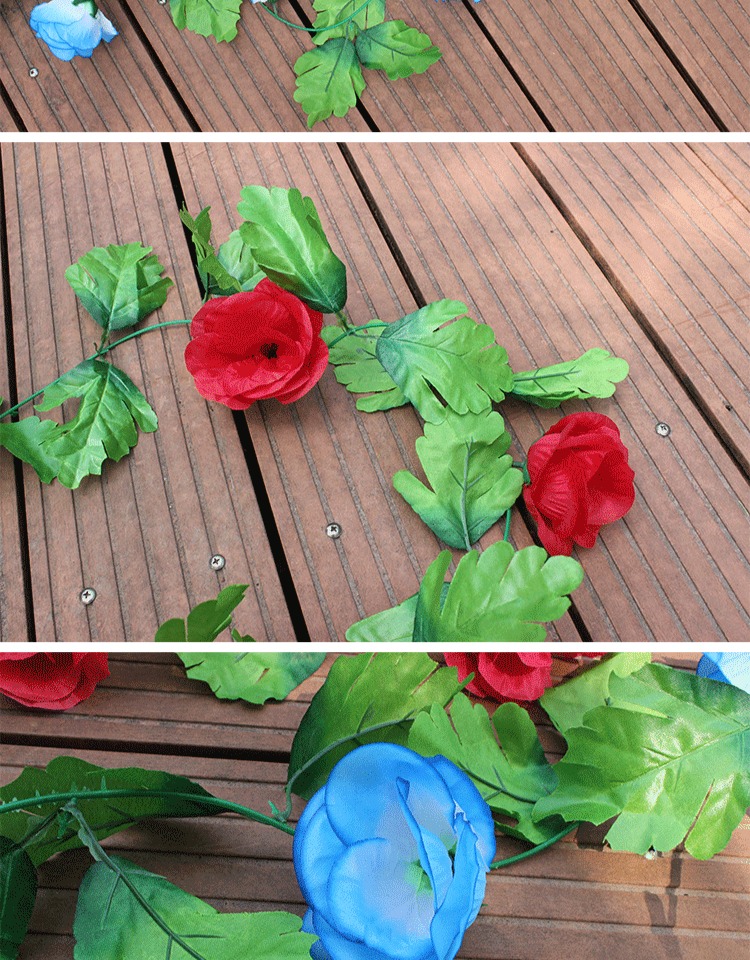 Mô phỏng hoa hồng rõ ràng hoa giả chuỗi hoa hoa quét mộ hoa tường hoa bia mộ hoa nho giá rẻ trang trí dải hoa - Hoa nhân tạo / Cây / Trái cây giả hạc đột biến