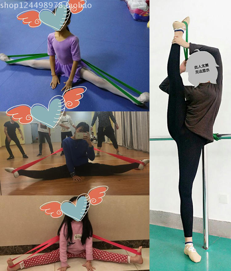 Khiêu vũ yoga tập thể dục dây đai căng vòng đàn hồi chéo ngã ba từ ngựa ba lê mềm mở với balletband thảm tập yoga shopee