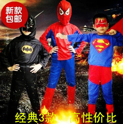 Children's stage performance Spiderman Superman costume cos Batman clothes Boys and girls performance costumes