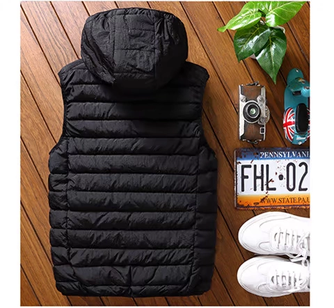 Áo vest cotton nam giảm chất béo và áo thun nam XL áo khoác nam mùa thu và mùa đông cotton vest vest cotton áo ba lổ