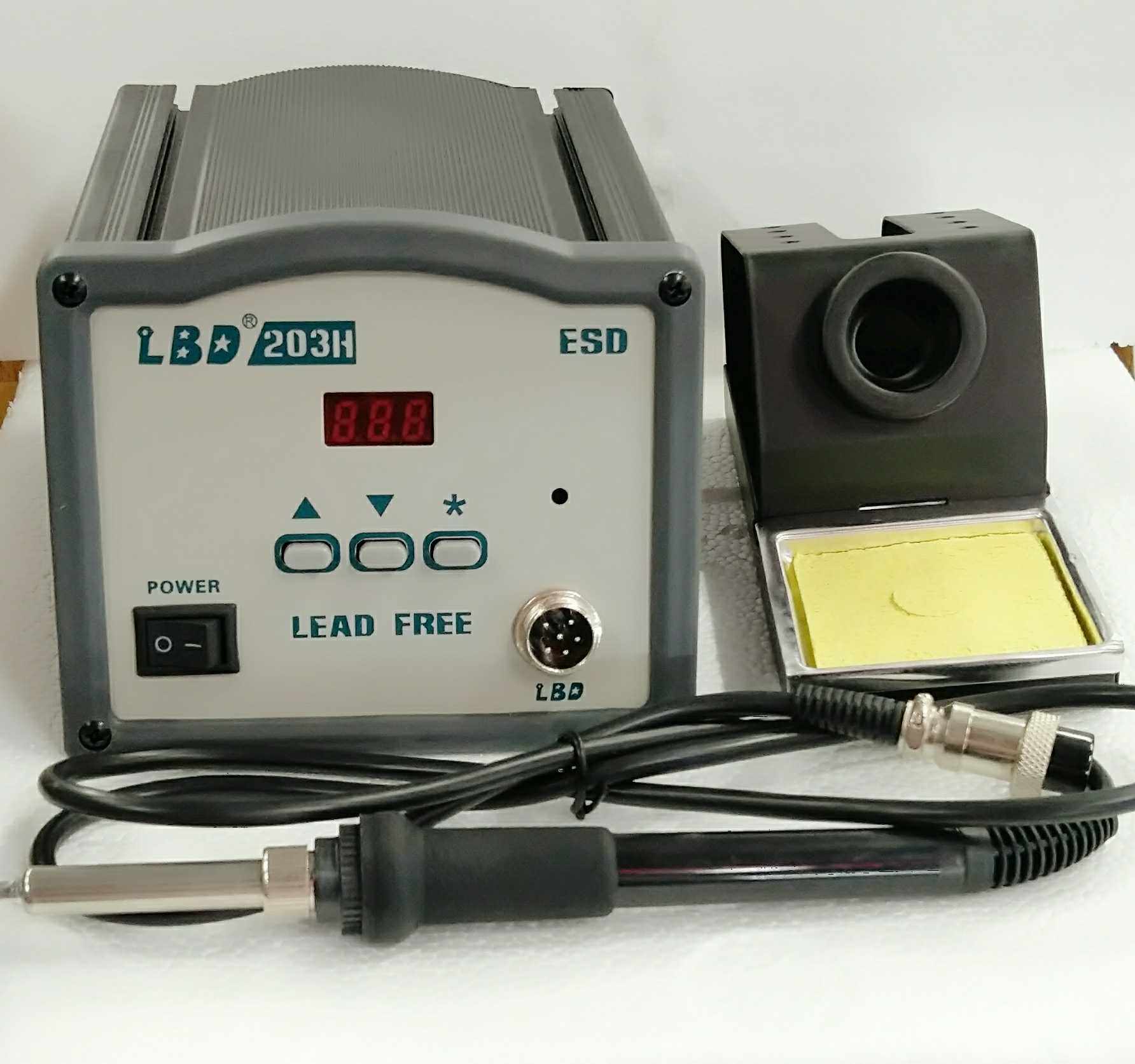 High-power high-frequency constant temperature soldering station LBD203H lead-free soldering station 90W205 high-frequency eddy current core 203 electric soldering iron