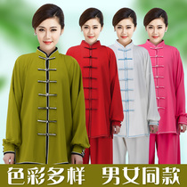 New Spring Autumn Four Sides Play Tai Chi Clothing Women Taijiquan Womens Taijiquan Costume Mens Chinese Summer Performance Morning Practice Martial Arts