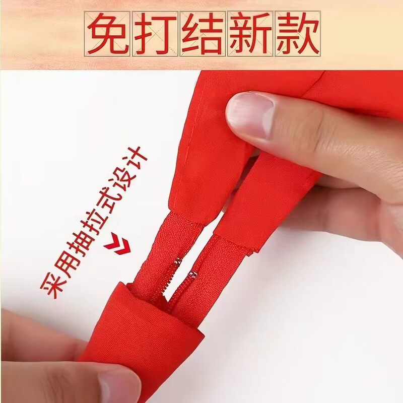 Red Scarf Collar for Children, School-Style Neckband, Portable Tie-Free Universal Standard Knot Puller for Primary School Students Red Scarf Collar for Children, School-Style Neckband, Portable Tie-Free Universal Standard Knot Puller for Primary School Students