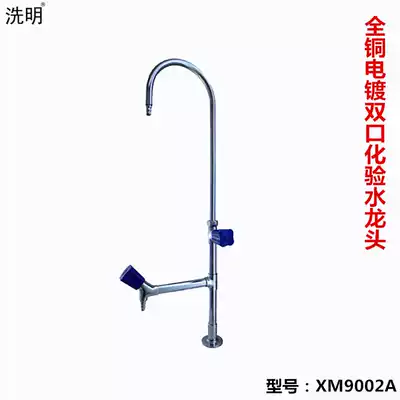 Factory direct sales all copper electroplating double test nozzle copper spray laboratory double mouth faucet