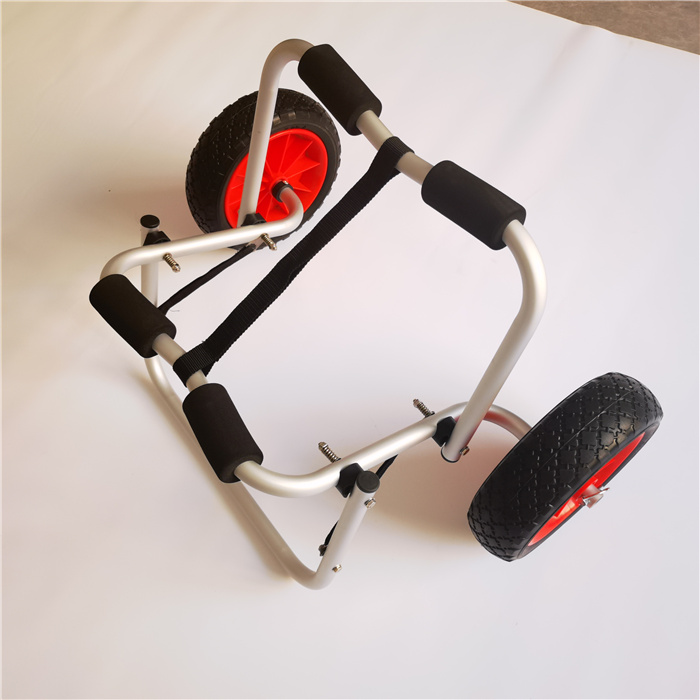 Kayak Canoe Canoe Folding aluminium alloy trolley hand pulled cart Plastic small boat hand pull cart