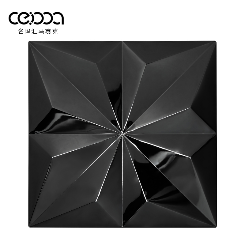 Name Marewire Metal Stainless Steel Mosaic Magnetic Brick KTV Bar 3D Solid Large Black Mirror Wall Sticker