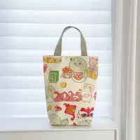 Вертикальная версия - Зеленая мультяшная змея - Двусторонняя печать с разными рисунками на обеих сторонах (удержание печати)