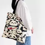 Японский вместительный и большой брендовый мультяшный шоппер на одно плечо, милый портативный тканевый мешок для отдыха, делается под заказ