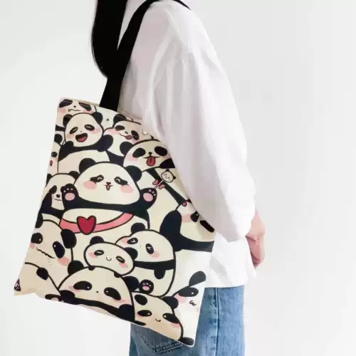 Японский вместительный и большой брендовый мультяшный шоппер на одно плечо, милый портативный тканевый мешок для отдыха, делается под заказ