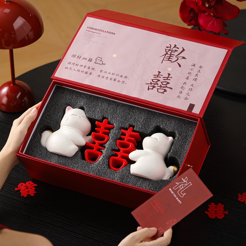 Wedding Gifts for Newlyweds, Fortune-Attracting and Auspicious Ornaments, Engagement and Newlywed Souvenirs, Gifts for Best Friends and Sisters, Hundred Auspicious Images Gift Box Wedding Gifts for Newlyweds, Fortune-Attracting and Auspicious Ornaments, Engagement and Newlywed Souvenirs, Gifts for Best Friends and Sisters, Hundred Auspicious Images Gift Box