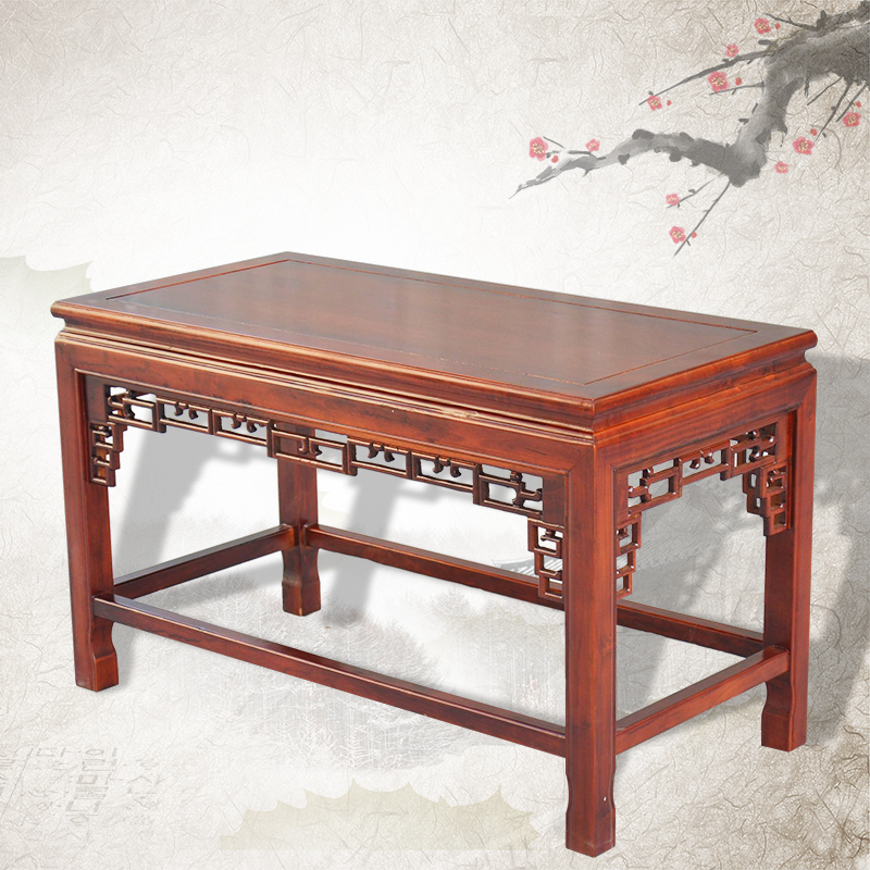 Luohan sofa một vài bàn cà phê gỗ rắn bể cá cơ sở phụ kiện đồ nội thất bằng đá khung giả gỗ gụ bàn cà phê nhỏ - Bàn trà bàn tiếp khách