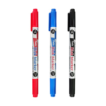 Taiwanese Insergeists small double-headed note pen CD-321T speed dry pen oily pen waterproof and abrasion resistant circuit board marking