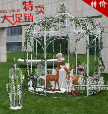 Клетка для птиц 铁艺鸟笼大型凉亭户外公园庭院餐厅装饰售楼部景观巨型超大鸟笼