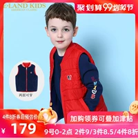 Quần áo trẻ em Eland quần áo trẻ em 2018 mùa xuân Cậu bé MINI hoạt hình áo vest cotton hai mặt - Áo ghi lê áo gile cho bé giá tốt