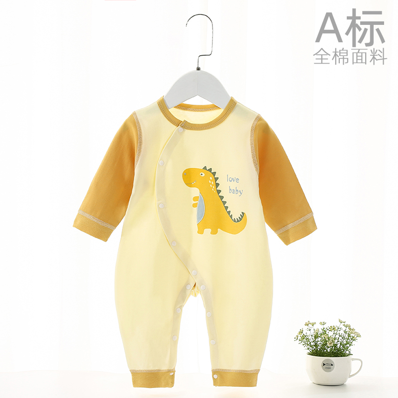 Baby clothes Spring dress long sleeve jumpsuit Spring and autumn newborn male and female baby pajamas summer dress cotton newborn ha coat