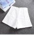 2018 phiên bản Hàn Quốc mới của eo cao màu đen Một từ quần short ống rộng nữ mùa thu và mùa đông thon thả mặc quần âu bốt cao cổ quần short nữ kaki Quần short