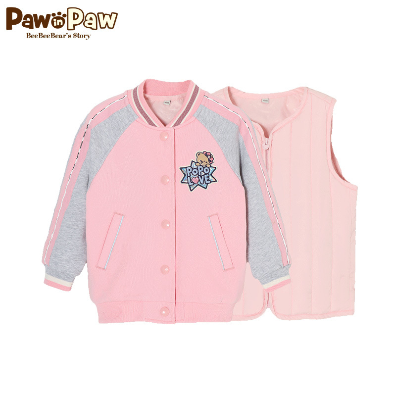 Pawin Paw Cartoon Cubs Kids 2020 mới Boys and Girls áo hai mảnh bóng chày áo khoác giản dị.