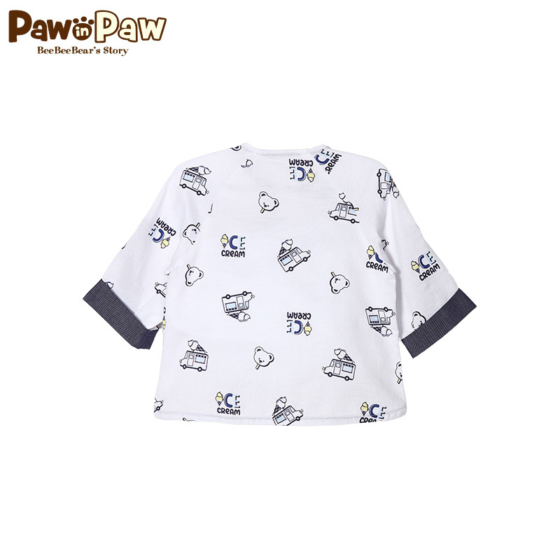 Pawin Paw cartoon cub cub mùa hè bé áo khoác vòng collarprint áo khoác.