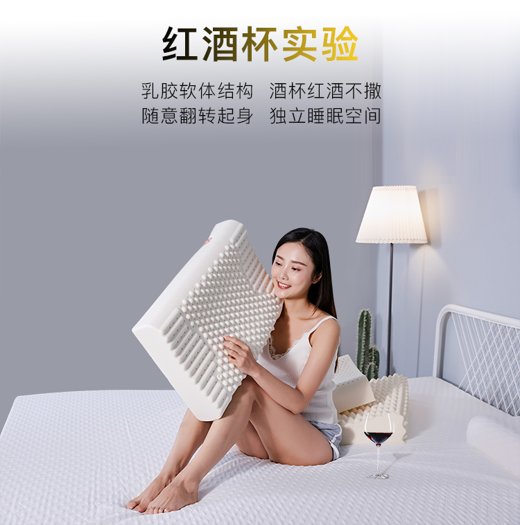 Nệm cao su 5cm Thái Lan nhập khẩu nguyên chất cao su nguyên chất 1,8m1,5m giường đôi chiếu Simmons tùy chỉnh - Nệm nệm cao su
