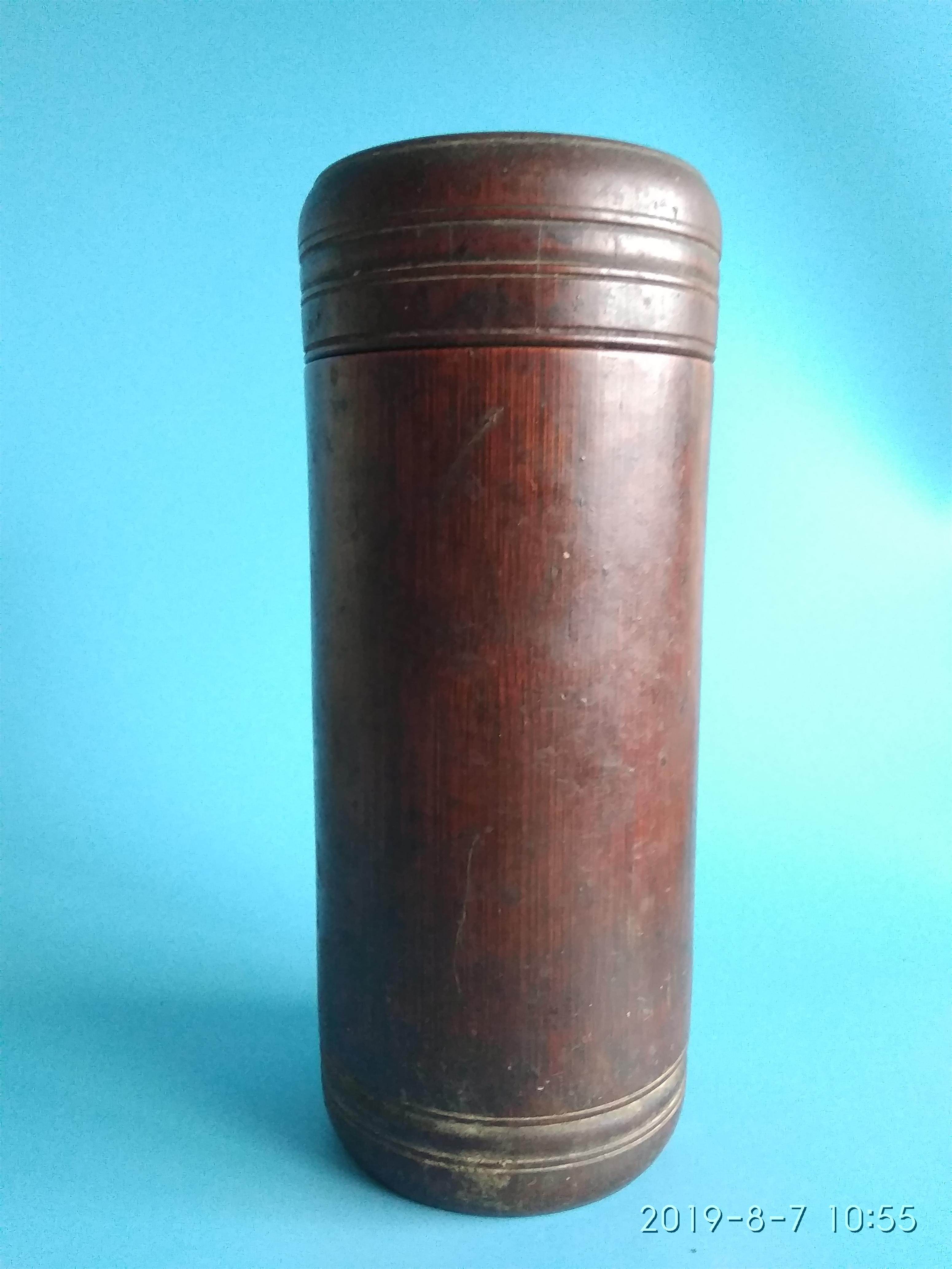 Bamboo Tea Industry Barrel Old Bamboo Wood Tea Leaf Jars Second-hand Old Objects Bamboo Products