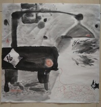 Celebrity calligraphy and painting manuscript freehand home drawing creative ink painting academic Chinese painting home living room Chinese painting