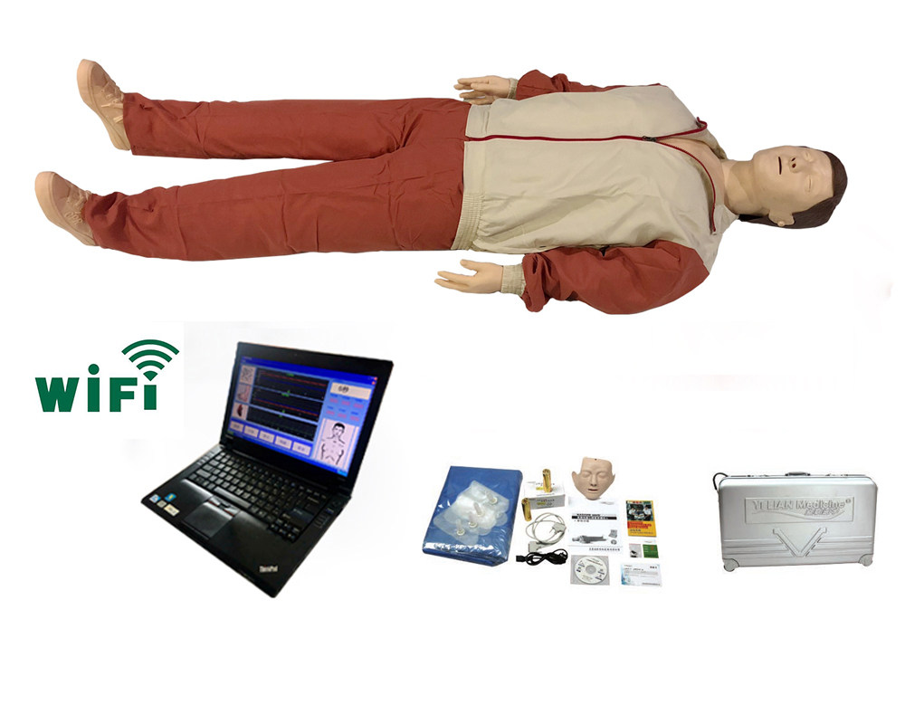 CPR700W电脑控制心肺复苏模拟人计算机无线连接 瞳孔对光反射