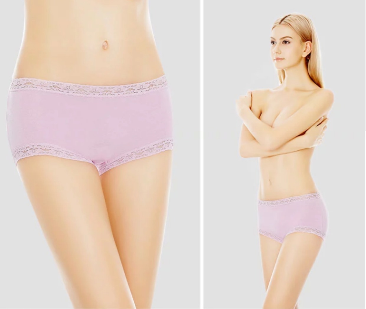 Bốn túi đồ lót nữ Caiti đích thực cao eo quần boxer cotton màu 1098 cỡ lớn mới quần xì áo vú
