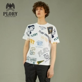 PLORY Модная повседневная хлопковая футболка с круглым воротником, сезон 2021, с печатью вашего логотипа