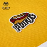 PLORY Осенняя трендовая футболка polo, короткий рукав, популярно в интернете