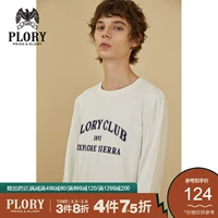 PLORY Осенняя повседневная футболка с круглым воротником, лонгслив