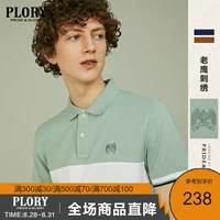 PLORY Модная повседневная футболка polo, футболка с коротким рукавом