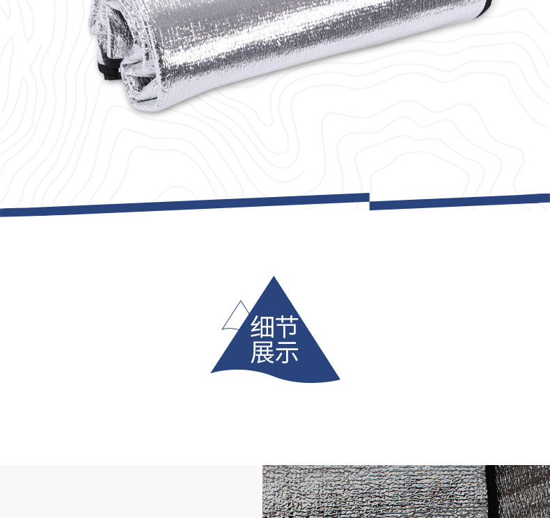 Sói đực ngoài trời Độ ẩm Pad Bãi cỏ dày Cỏ nhôm hai mặt Mat 3 mét Tăng lều cắm trại - Thảm chống ẩm / Mat / Gối chieu ngu van phong
