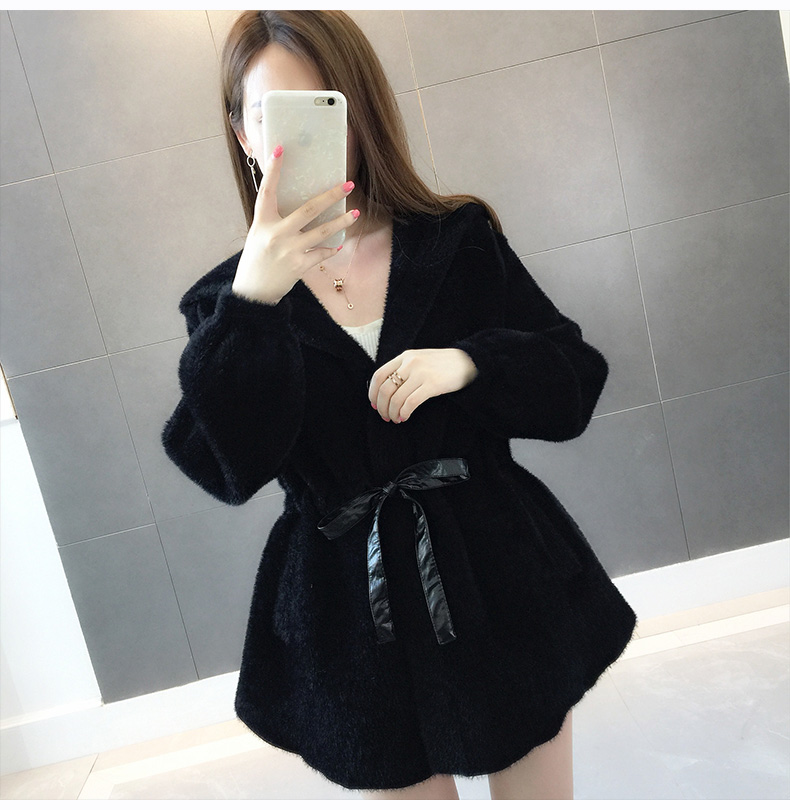 Mùa xuân 2019 của phụ nữ mới áo khoác nước giả áo len áo khoác nữ dài phần lười gió mùa xuân áo len áo len - Cardigan áo len đôi