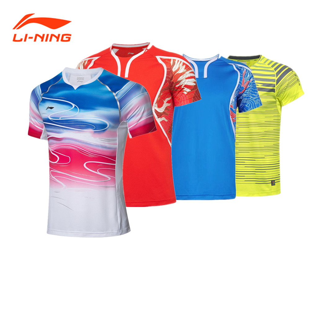 Genuine Li Ning badminton suit T-shirt Competition suit T-shirt shorts