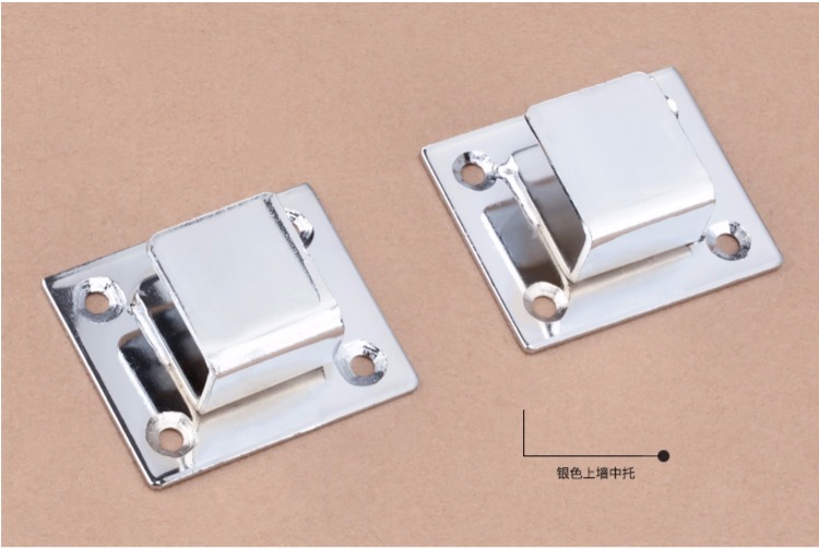 Kệ trang sức nhỏ trưng bày trên tường điện thoại di động vỏ màn hình đứng thép không gỉ vuông ống móc kệ phụ kiện tủ treo tường