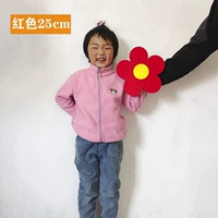 В форме цветка, красный, 25см