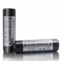 Keepower 21700 with protection plate 5500mAh P2155C Lithium battery flashlight battery