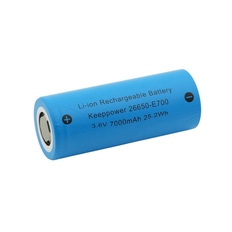 Keeppower New Model 26650E700 3.6V 7000Mah Lithium-Ion Battery Cell with Super Large Capacity