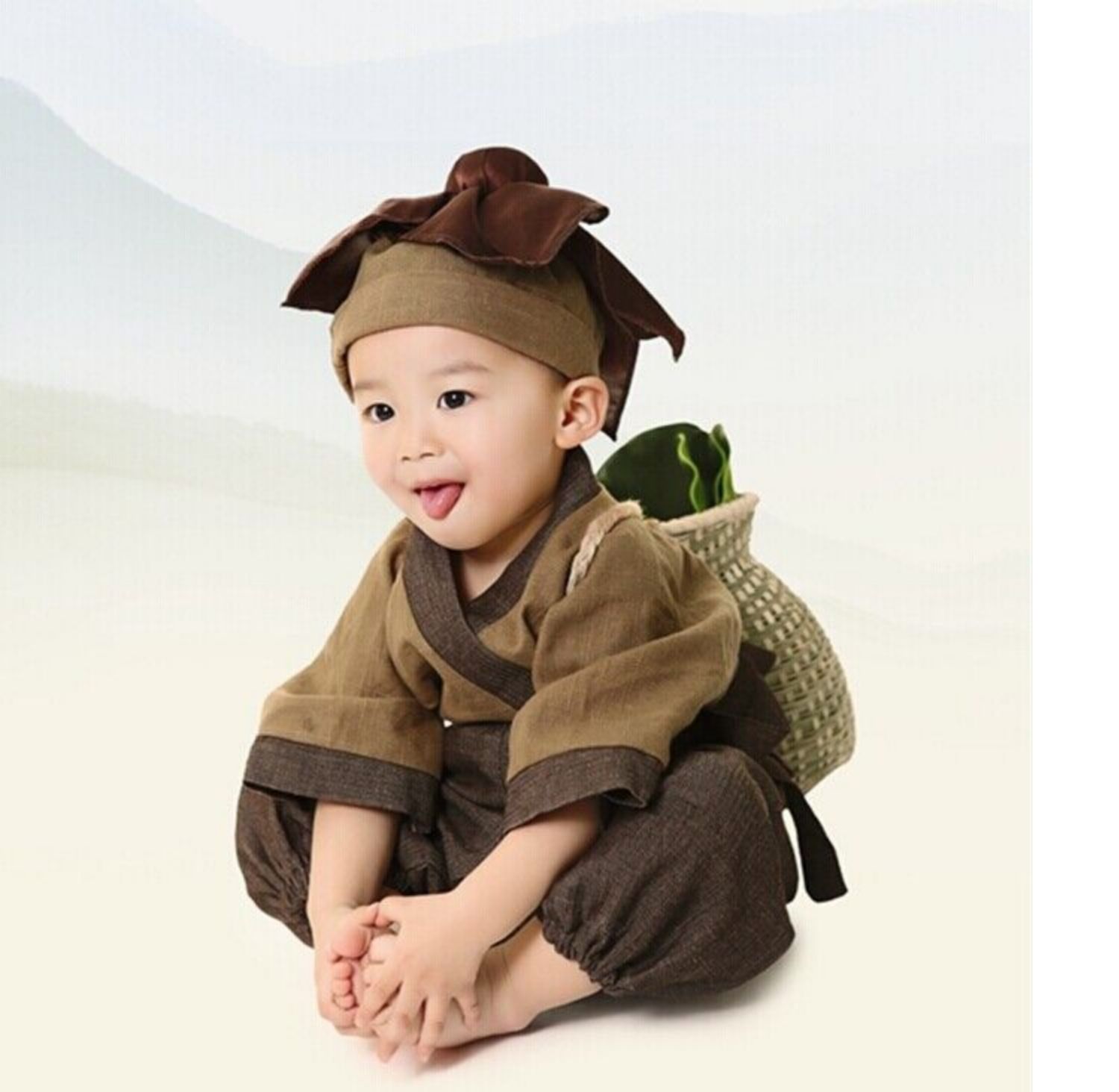 Mới đồng phục học sinh quốc gia cậu bé sách nhỏ trang phục học sinh Hanfu trang phục ma túy nhỏ trẻ em đạo cụ nhiếp ảnh quần áo đặc biệt - Trang phục trang phục thể thao trẻ em