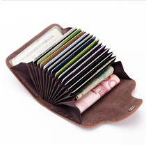 Wind violin style card bag female type genuine leather card holder multi-position card bag small money bag