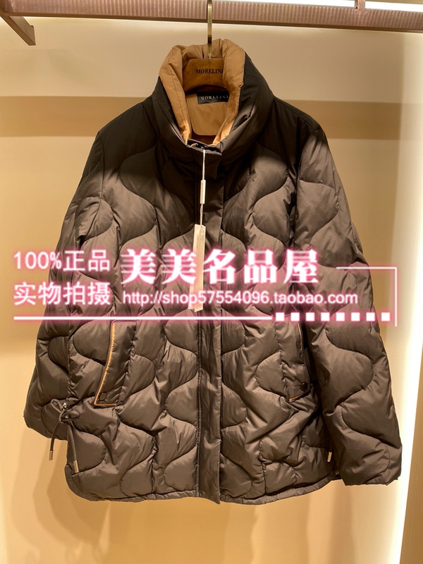 21878121 Moreline Genuine Product from the Counter, New Spring, Autumn, and Winter Women's Black Drawstring down Jacket 21878121 Moreline Genuine Product from the Counter, New Spring, Autumn, and Winter Women's Black Drawstring down Jacket