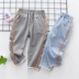 Quần cho bé trai, quần âu denim trẻ em mới vào mùa xuân và mùa thu 2020 của trẻ em, quần cắt bông của học sinh tiểu học - Quần jean