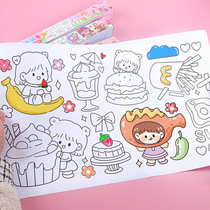 Extra long childrens free graffiti scroll drawing paper graffiti painting scroll educational coloring paper drawing scroll